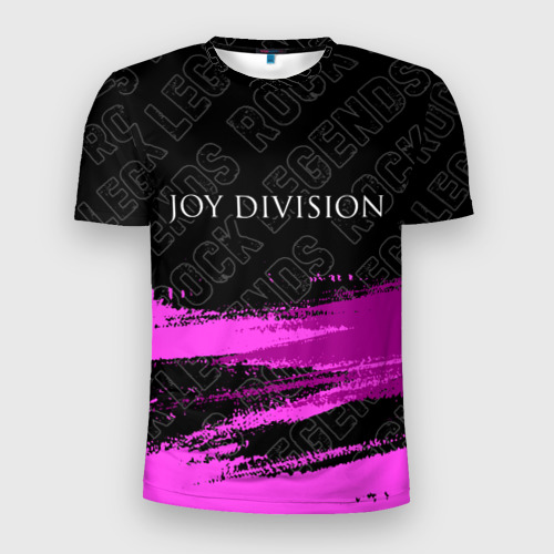 Мужская футболка 3D Slim Joy Division rock Legends: символ сверху, цвет 3D печать