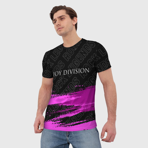 Мужская футболка 3D Joy Division rock Legends: символ сверху, цвет 3D печать - фото 3