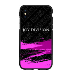 Чехол для iPhone XS Max матовый Joy Division rock Legends: символ сверху