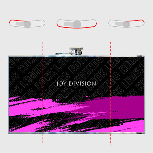 Фляга Joy Division rock Legends: символ сверху - фото 5