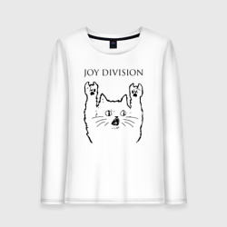 Женский лонгслив хлопок Joy Division - rock cat