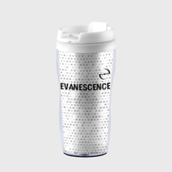 Термокружка-непроливайка Evanescence glitch на светлом фоне: символ сверху