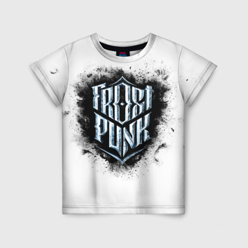 Детская футболка 3D с принтом Frostpunk, вид спереди #2