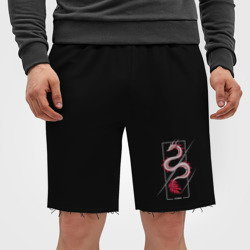 Мужские трикотажные шорты футер хлопок Kinn дракон - фото 2