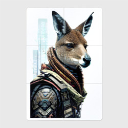 Магнитный плакат 2Х3 Cool kangaroo - Cyberpunk - neural network