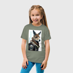 Детская футболка хлопок Cool kangaroo - Cyberpunk - neural network - фото 2