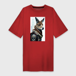 Платье-футболка хлопок Cool kangaroo - Cyberpunk - neural network