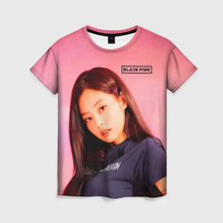 Женская футболка 3D Jennie Blackpink K-pop