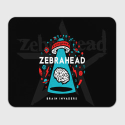 Прямоугольный коврик для мышки Zebrahead brains invaders