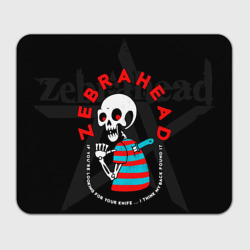 Прямоугольный коврик для мышки Zebrahead your knife