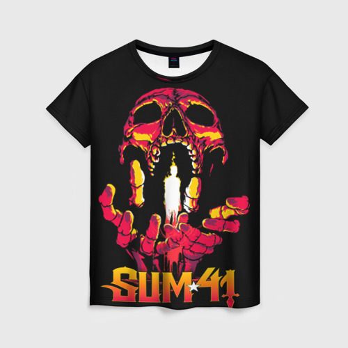 Женская футболка 3D Sum41 - Out for blood, цвет 3D печать