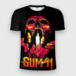 Мужская футболка 3D Slim Sum41 - Out for blood