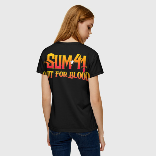 Женская футболка 3D Sum41 - Out for blood, цвет 3D печать - фото 4