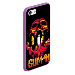 Чехол для iPhone 5/5S матовый Sum41 - Out for blood - фото 2