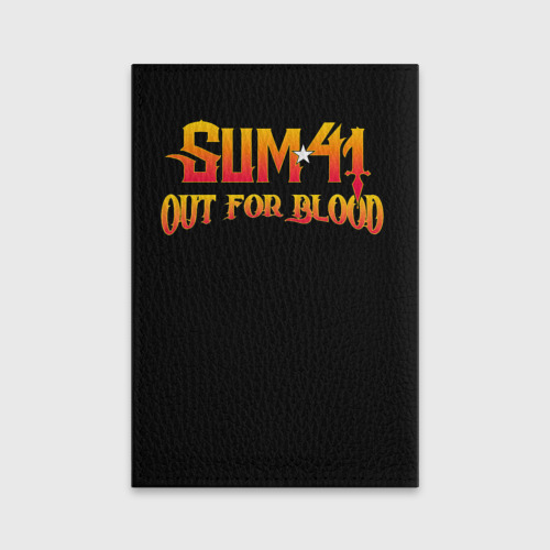 Обложка для паспорта матовая кожа Sum41 - Out for blood, цвет зеленый - фото 2