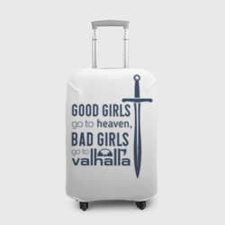 Чехол для чемодана 3D Плохие девочки попадают в Вальхаллу