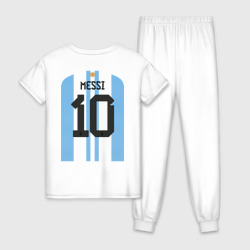 Женская пижама хлопок Месси сборная Аргентины ЧМ 2022