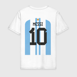 Мужская футболка хлопок Месси сборная Аргентины ЧМ 2022