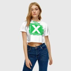 Женская футболка Crop-top 3D Ed Sheeran Multiply - фото 2