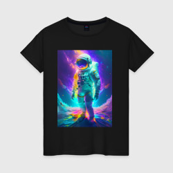 Женская футболка хлопок Сон астронавта - нейросеть
