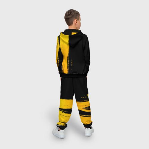 Детский 3D костюм с принтом Code Geass - gold gradient: по-вертикали, вид сзади #2