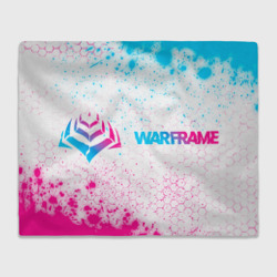 Warframe neon gradient style: надпись и символ – Плед с принтом купить со скидкой в -14%