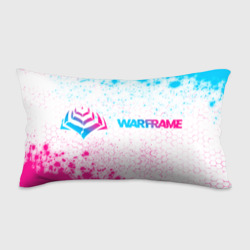 Подушка 3D антистресс Warframe neon gradient style: надпись и символ