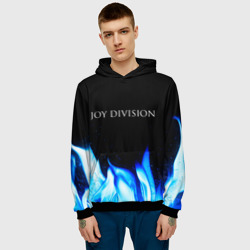 Мужская толстовка 3D Joy Division blue fire - фото 2