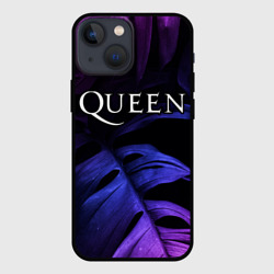 Чехол для iPhone 13 mini Queen neon monstera