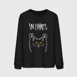 Мужской свитшот хлопок In Flames rock cat