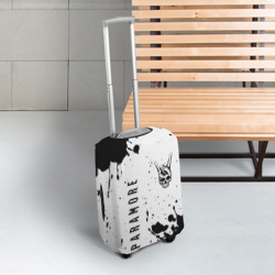 Чехол для чемодана 3D Paramore и рок символ на светлом фоне - фото 2