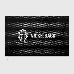 Флаг 3D Nickelback glitch на темном фоне: надпись и символ