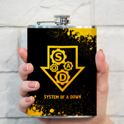 Фляга System of a Down - gold gradient - фото 2