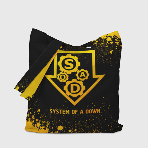 Шоппер 3D System of a Down - gold gradient - фото 4