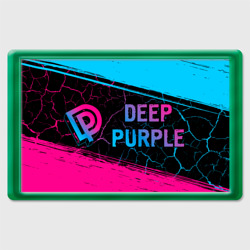 Магнит 45*70 Deep Purple - neon gradient: надпись и символ