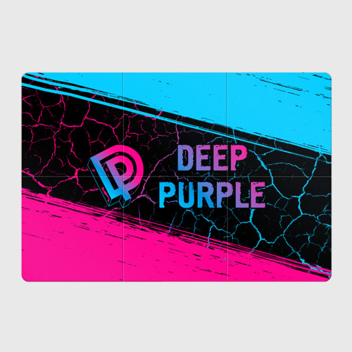 Магнитный плакат 3Х2 Deep Purple - neon gradient: надпись и символ
