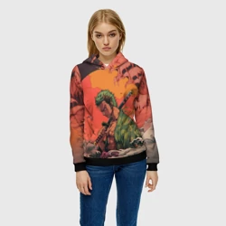 Женская толстовка 3D Зоро на закате - One Piece - фото 2