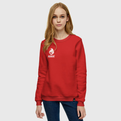 Женский свитшот хлопок Rouge logo white - фото 2