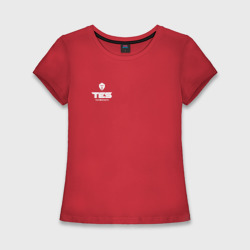 Женская футболка хлопок Slim Top Esports logo