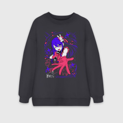 Женский свитшот oversize без начеса хлопок Айдол Аи Хошино