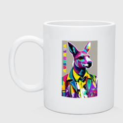 Кружка керамическая Kangaroo - Australia - pop art