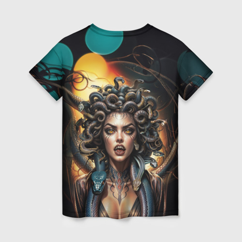 Женская футболка 3D Злая Медуза Горгона, цвет 3D печать - фото 2