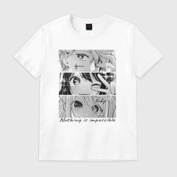Мужская футболка хлопок Ai Ruby Aqua eyes - manga