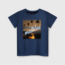 Детская футболка хлопок Город Малибу штат Калифорнии