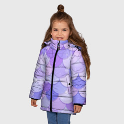 Зимняя куртка для девочек 3D Волшебная чешуя - фото 2