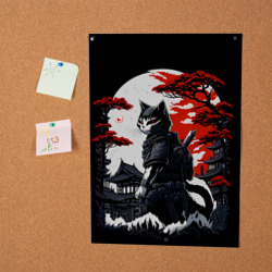 Постер Котик ниндзя - мрачный - фото 2