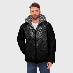 Мужская зимняя куртка 3D Ягуар в нападении - фото 2