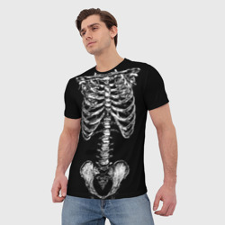Мужская футболка 3D Скелет человека - фото 2