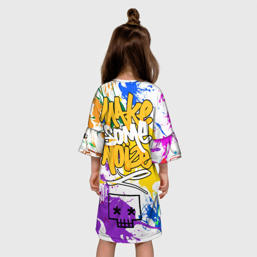 Детское платье 3D Нойз Мс - брызги, цвет 3D печать - фото 5
