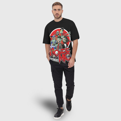 Мужская футболка oversize 3D Zombie - Noize MC, цвет 3D печать - фото 5